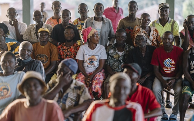Diverse group at a gathering