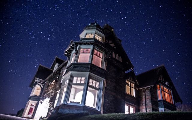 Park with flower beds