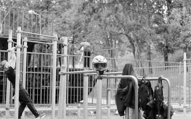 Trampoline jumping fun