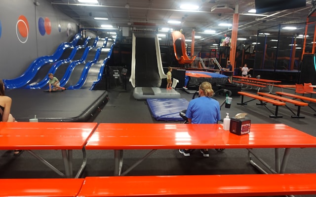 Trampoline park fun