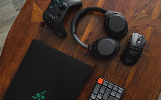 Arcade machines in dark room