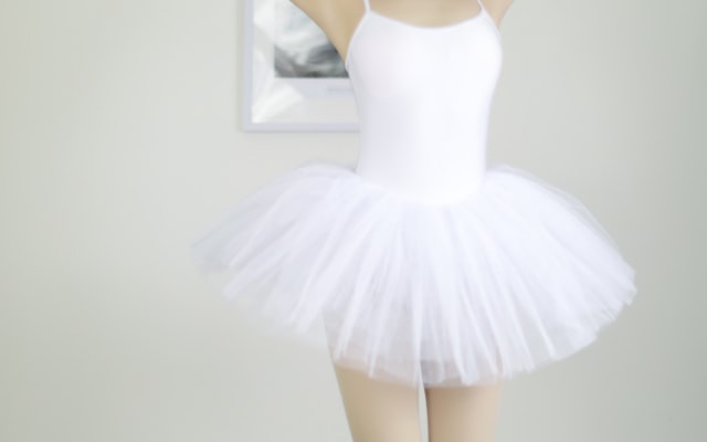 Little ballerina in dance club