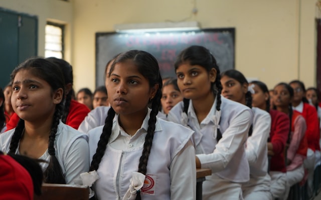 Girls in classroom